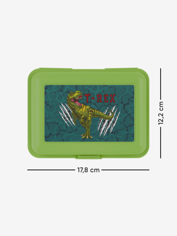 BAAGL  Zelený Baagl T-Rex box na desiatu