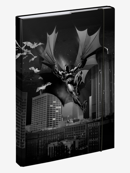 BAAGL  Čierny obal na školský zošit A4 Batman Dark City Baagl