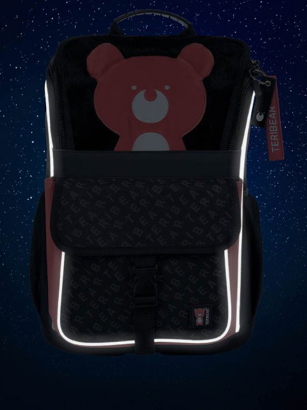 BAAGL  Čierna školská aktovka zippy teribear Baagl