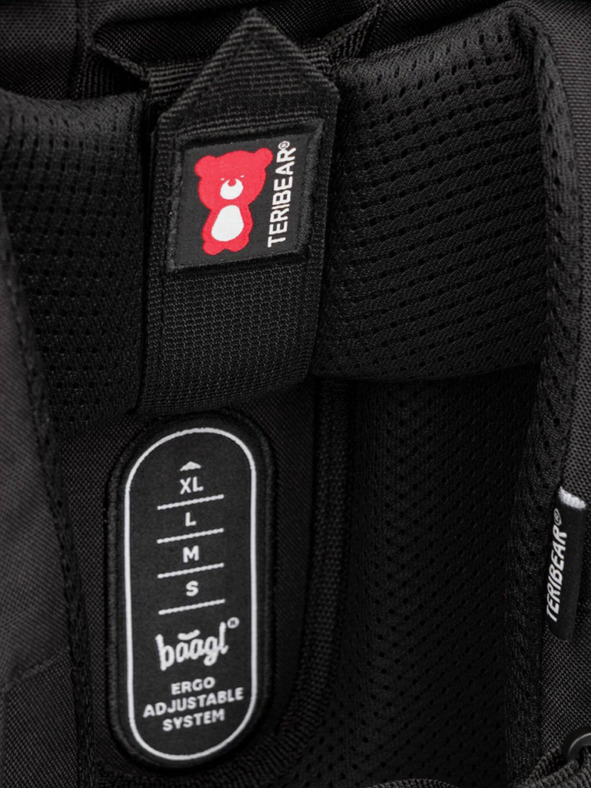 BAAGL  Čierna školská aktovka zippy teribear Baagl