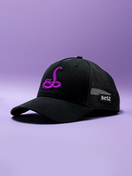 Be52 Be52 Snake šiltovka prémiová čierna/fialová