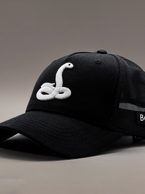 Be52 Be52 Snake šiltovka prémiová čierna/biela