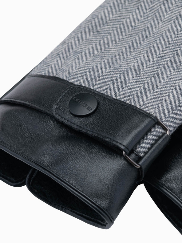 Ombre Clothing Pánske elegantné rukavice s prímesou vlny Ombre Clothing