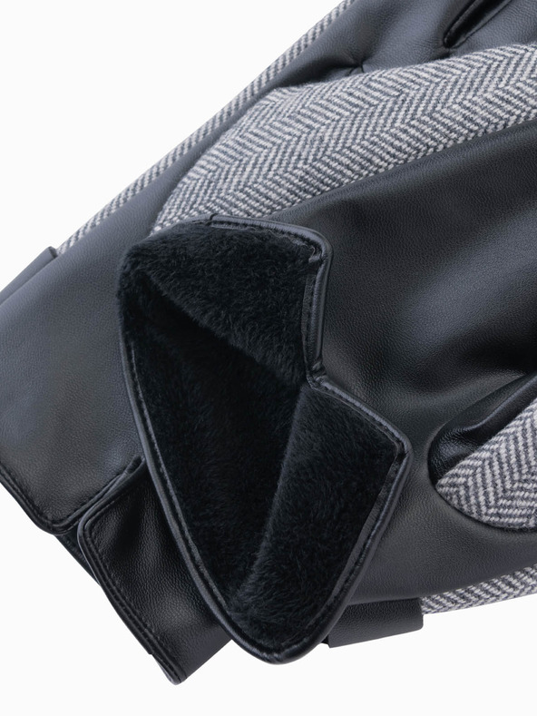 Ombre Clothing Pánske elegantné rukavice s prímesou vlny Ombre Clothing