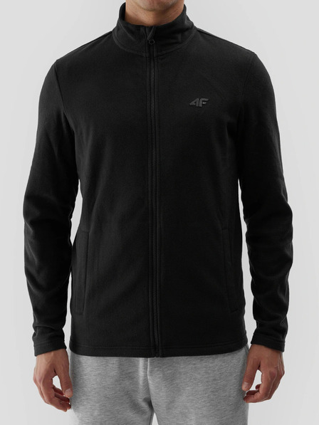 4F Pánska fleece mikina regular so stojačkou 4F