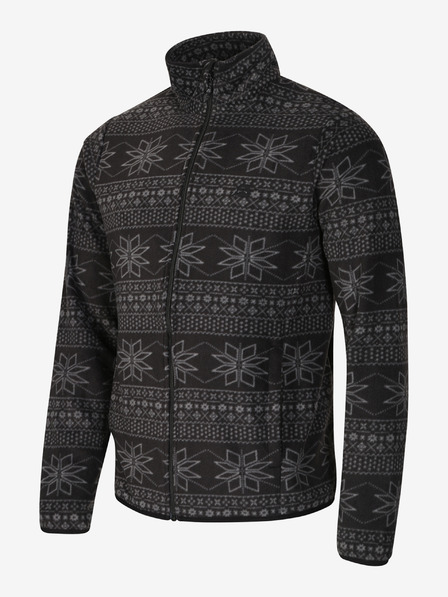 ALPINE PRO Pánska fleecová mikina ALPINE PRO SIUS black variant pa