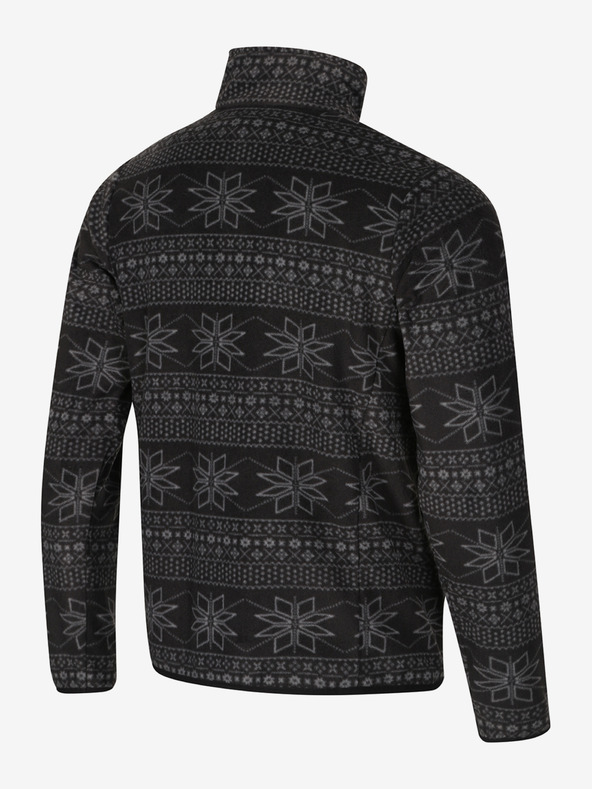 ALPINE PRO Pánska fleecová mikina ALPINE PRO SIUS black variant pa