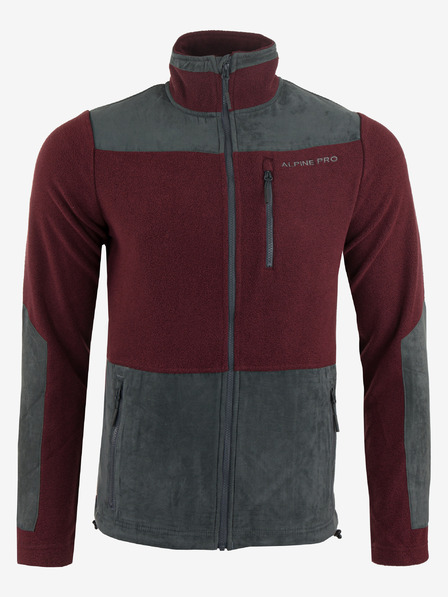 ALPINE PRO Pánska mikina ALPINE PRO CLEW merlot