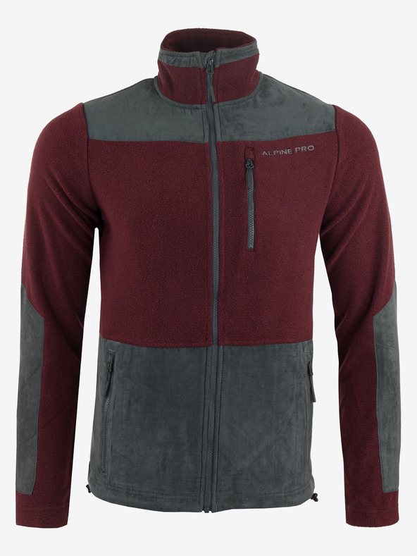 ALPINE PRO Pánska mikina ALPINE PRO CLEW merlot