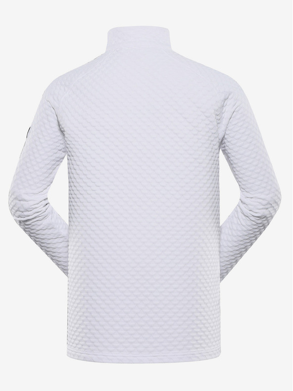 ALPINE PRO Pánska rýchloschnúca mikina ALPINE PRO GETT biela