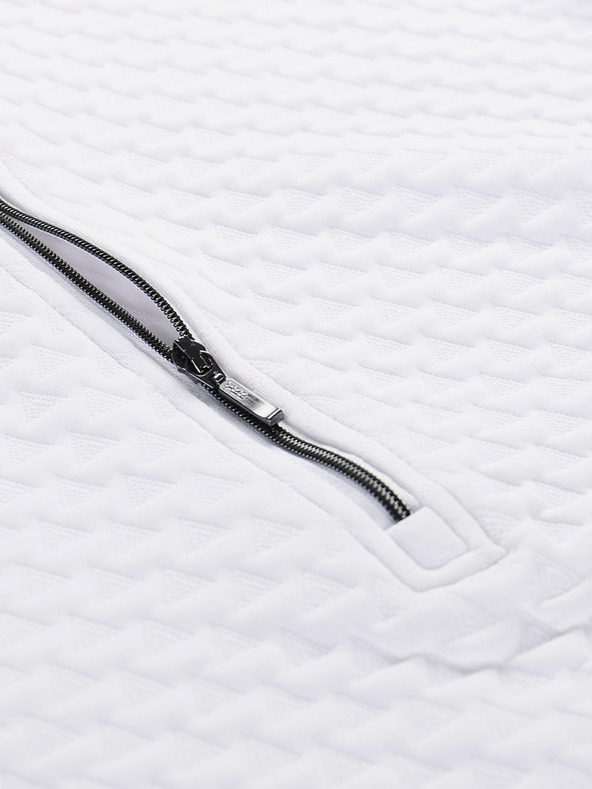 ALPINE PRO Pánska rýchloschnúca mikina ALPINE PRO GETT biela