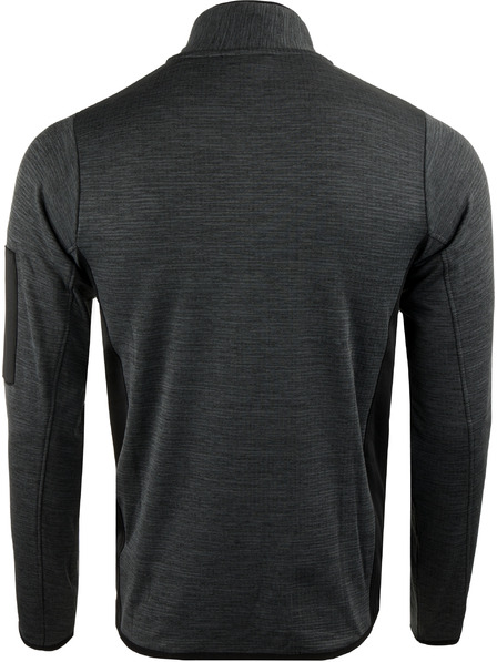 ALPINE PRO Pánska rýchloschnúca mikina s cool dry ALPINE PRO IRWES black