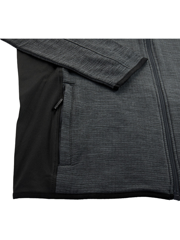 ALPINE PRO Pánska rýchloschnúca mikina s cool dry ALPINE PRO IRWES black