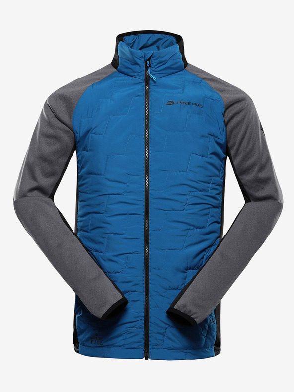 ALPINE PRO Pánska mikina s merino výplňou ALPINE PRO JORW mykonos blue