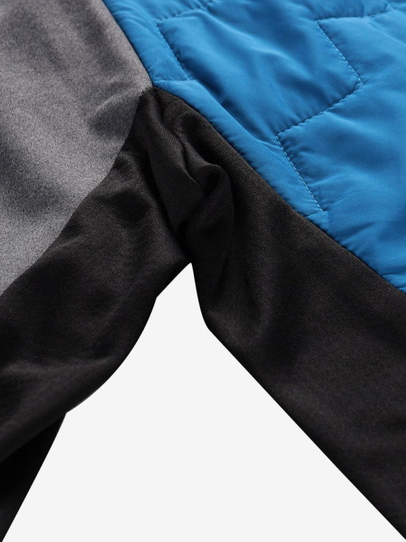 ALPINE PRO Pánska mikina s merino výplňou ALPINE PRO JORW mykonos blue