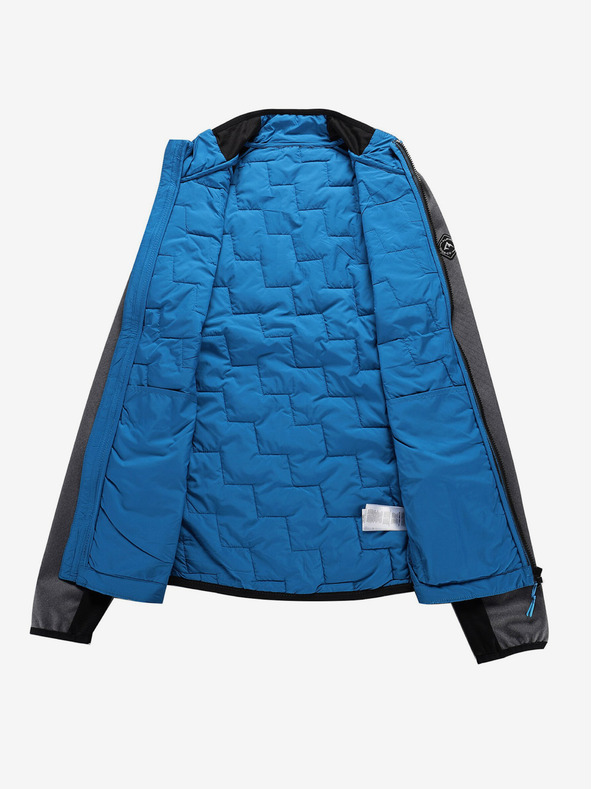 ALPINE PRO Pánska mikina s merino výplňou ALPINE PRO JORW mykonos blue