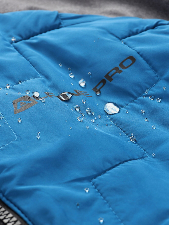 ALPINE PRO Pánska mikina s merino výplňou ALPINE PRO JORW mykonos blue