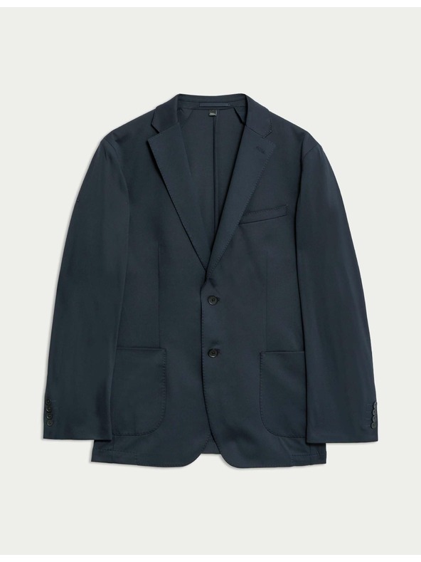 Marks & Spencer Mierne prispôsobené sako vhodné na cestovanie Marks & Spencer námornícka modrá