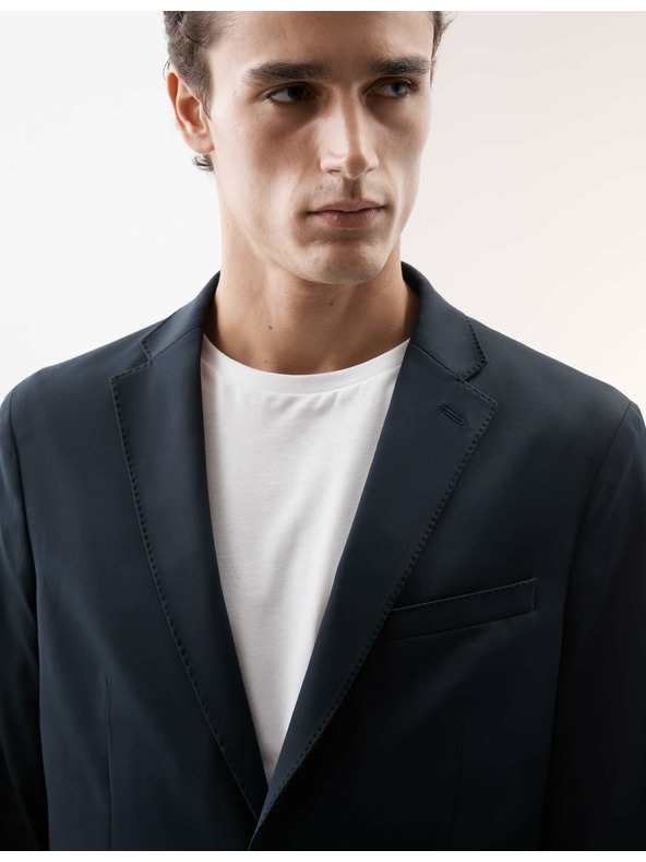 Marks & Spencer Mierne prispôsobené sako vhodné na cestovanie Marks & Spencer námornícka modrá