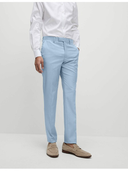 Marks & Spencer Oblekové nohavice Marks & Spencer slim fit modré