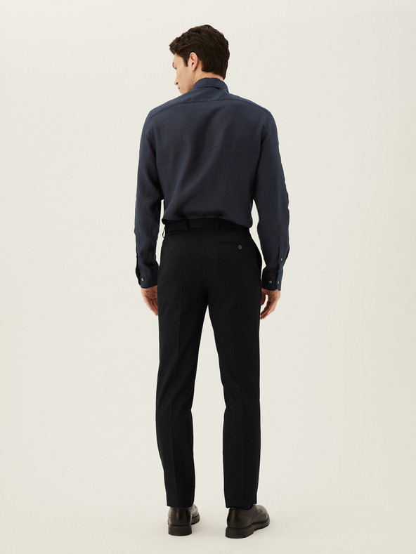 Marks & Spencer Čierne pánske nohavice Marks & Spencer