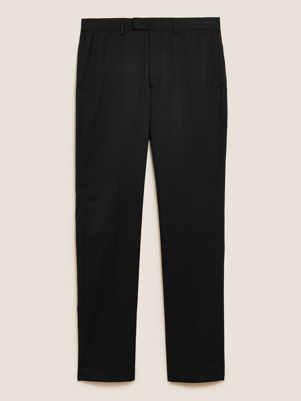 Marks & Spencer Čierne pánske nohavice Marks & Spencer