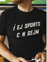 ZOOT.Original Čierne pánske tričko ZOOT Original Í EJ SPORTS C N GEJM