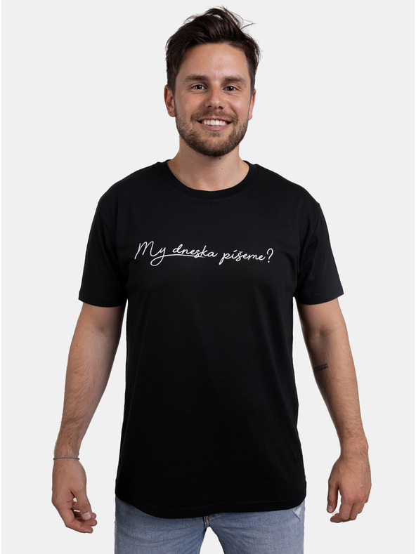 ZOOT.Original Čierne pánske tričko ZOOT Original My dnes píšeme?