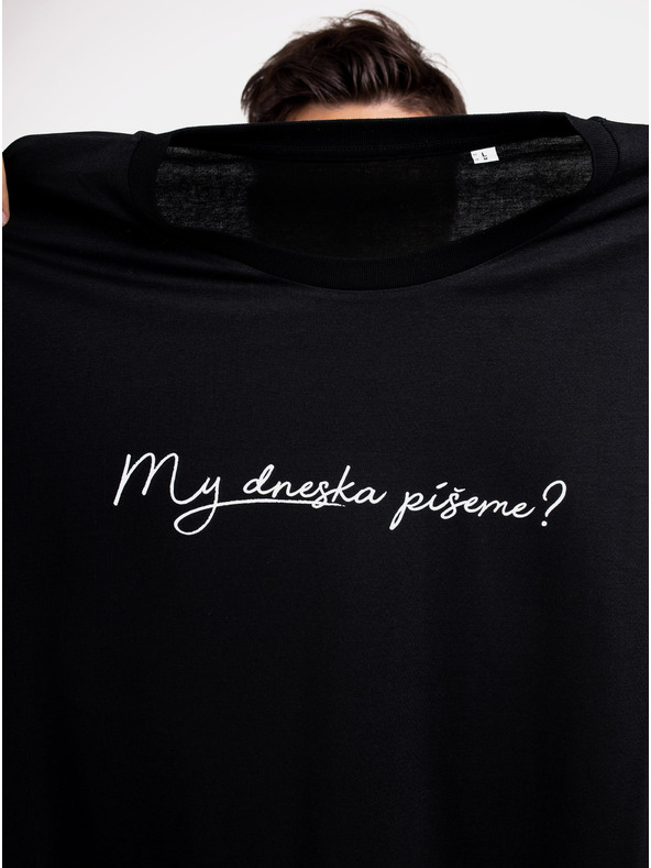 ZOOT.Original Čierne pánske tričko ZOOT Original My dnes píšeme?