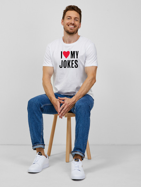 ZOOT.Original Biele pánske tričko ZOOT.Original I love my jokes