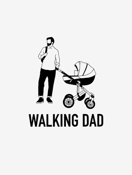 ZOOT.Original Biele pánske tričko ZOOT.Original Walking Dad