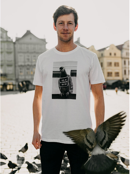 ZOOT.Original Biele pánske tričko ZOOT Original Holub