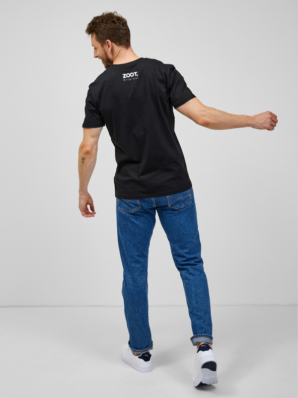 ZOOT.Original Čierne pánske tričko Zoot Original Fuck you very much