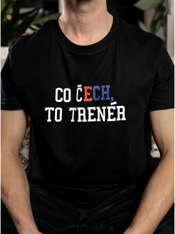 ZOOT.Original Čierne pánske tričko ZOOT Original Čo Čech, to tréner