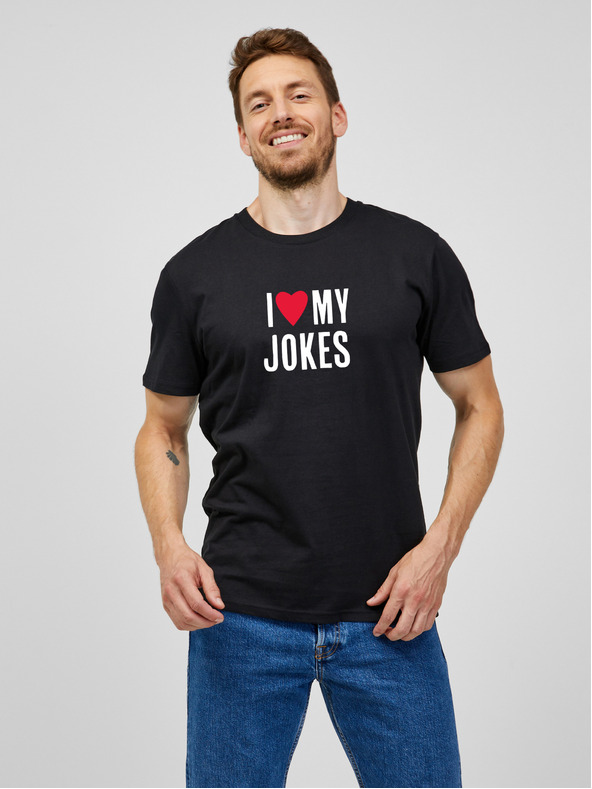 ZOOT.Original Čierne pánske tričko ZOOT.Original I love my jokes