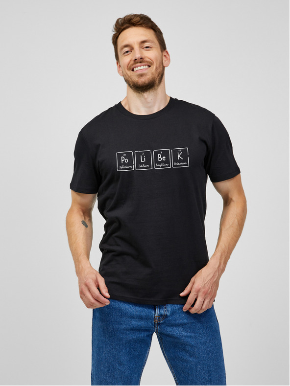 ZOOT.Original Čierne pánske tričko s potlačou ZOOT.Original Bozk