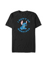 ZOOT.Fan Čierne tričko Disney Stitch Mornings