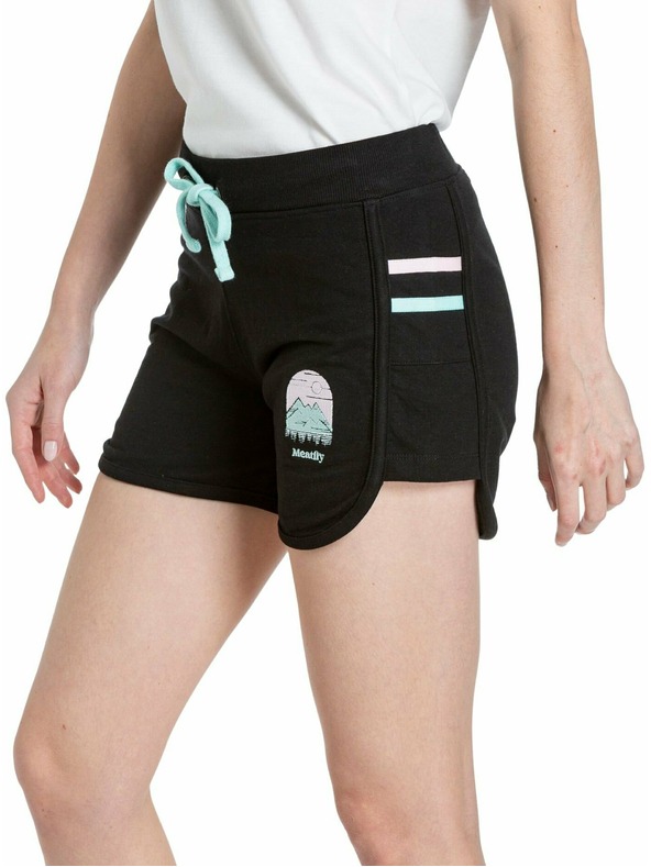 Meatfly Meatfly dámske teplákové kraťasy Nea Black | Čierna | Veľkosť