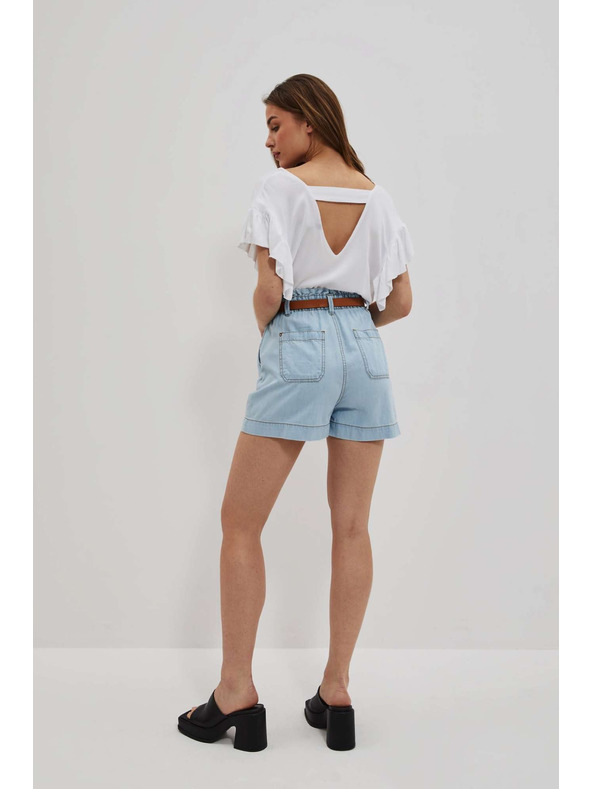 Moodo Svetlomodré dámske džínsové šortky Moodo