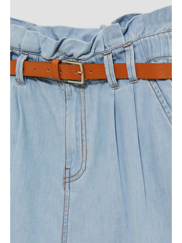 Moodo Svetlomodré dámske džínsové šortky Moodo