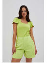 Moodo Light green women's shorts Moodo