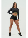 Nebbia NEBBIA Dámske kompresné šortky s vysokým pásom INTENSE Leg Day 832 Gold XS,black/gold