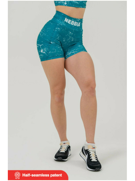 Nebbia Legínové šortky s vysokým pásom 5" HAMMIES 615 XS,green