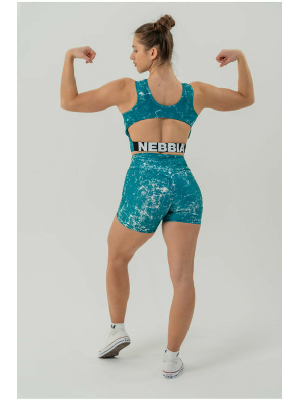 Nebbia Legínové šortky s vysokým pásom 5" HAMMIES 615 XS,green