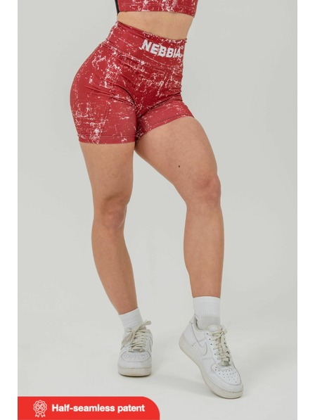 Nebbia Legínové šortky s vysokým pásom 5" HAMMIES 615 XS,red