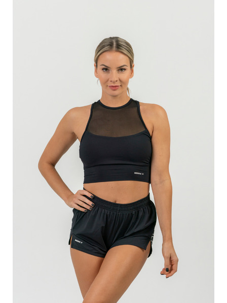 Nebbia Šortky FIT Activewear so skrytým vreckom 442 XS,čierna