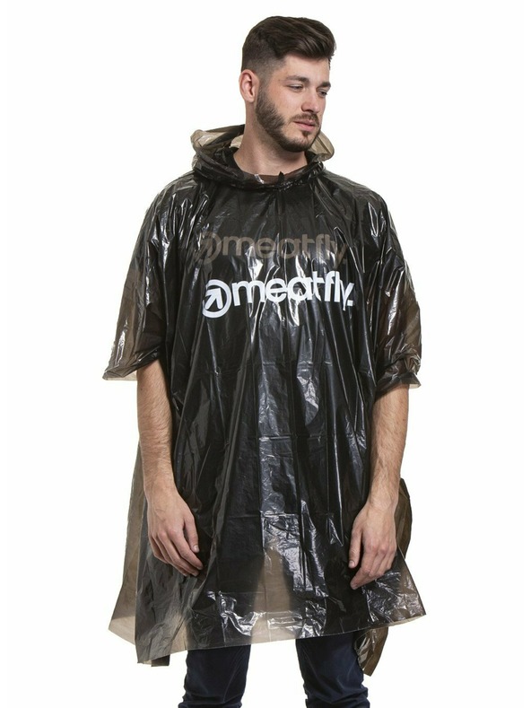 Meatfly Meatfly pršiplášť - pončo Rainmann A | Čierna | Veľkosť