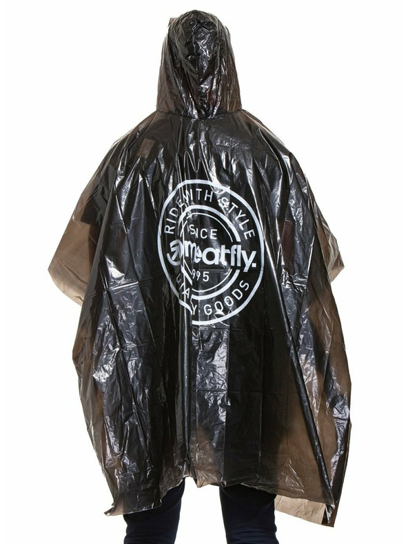 Meatfly Meatfly pršiplášť - pončo Rainmann A | Čierna | Veľkosť