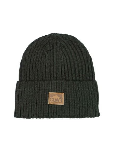 Tenson Unisex čiapka Colourwear Badge Beanie Dark Khaki