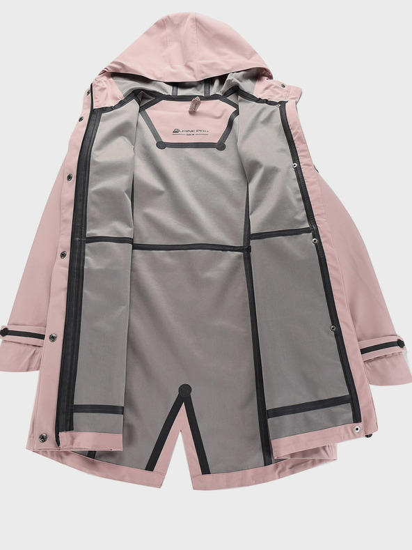 ALPINE PRO Dámsky kabát s membránou ptx ALPINE PRO SETIJA pale mauve